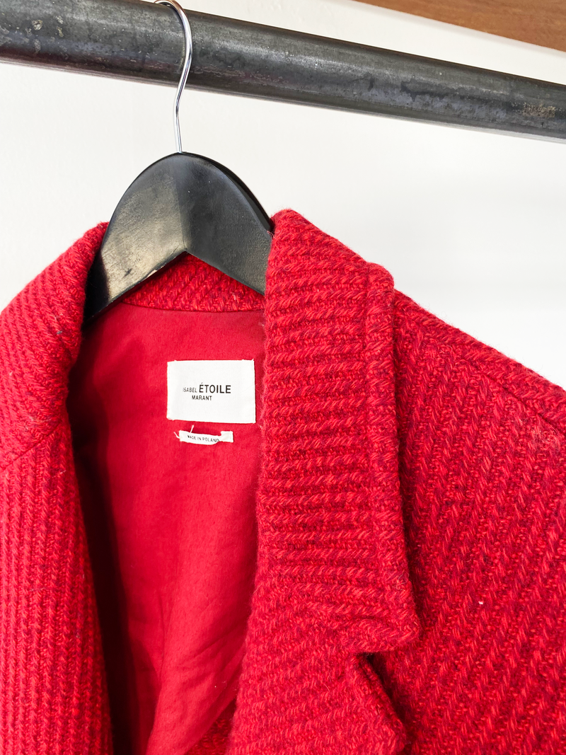 Isabel Marant Étoile oversized red coat size 36