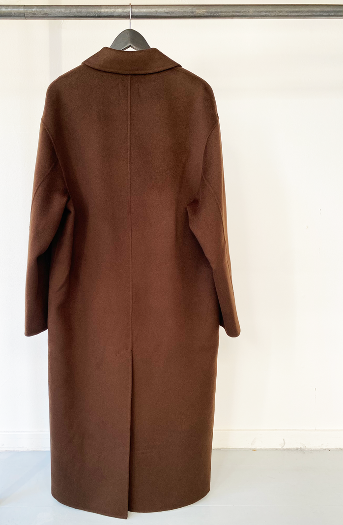 LouLou Studio wool chocolate coat size XS