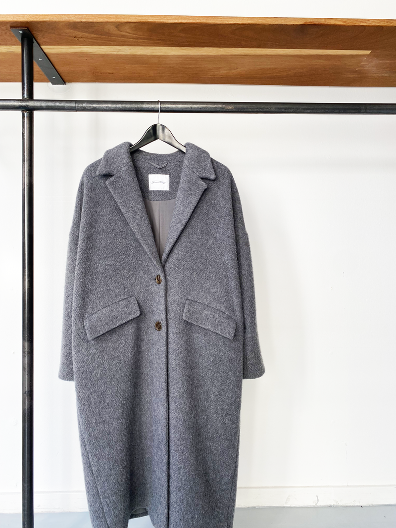 American Vintage grey zefir coat size XS/S