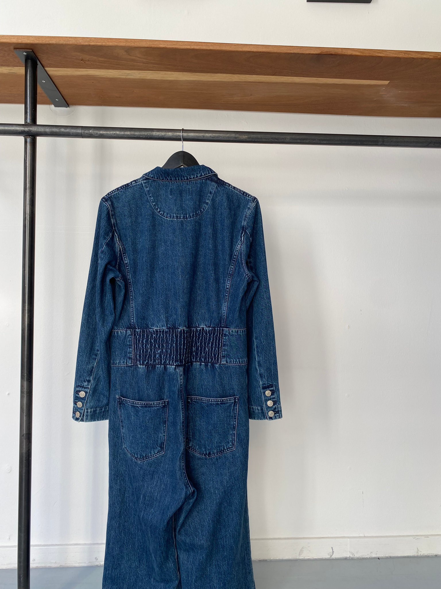 AgoldE lucca denim jumpsuit size unknown [L]
