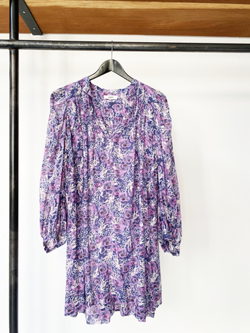 Isabel Marant Étoile blue-lilac floral dress size 38