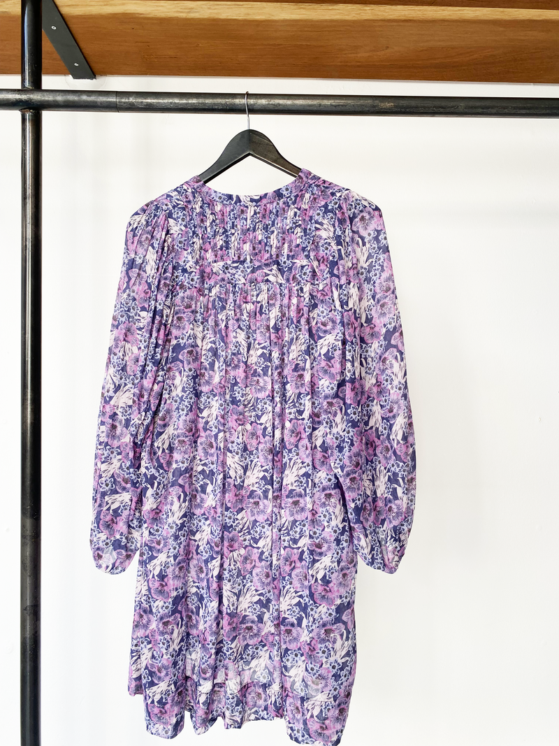 Isabel Marant Étoile blue-lilac floral dress size 38