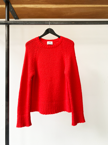 Rika Studios red alpaca knit jumper size XS