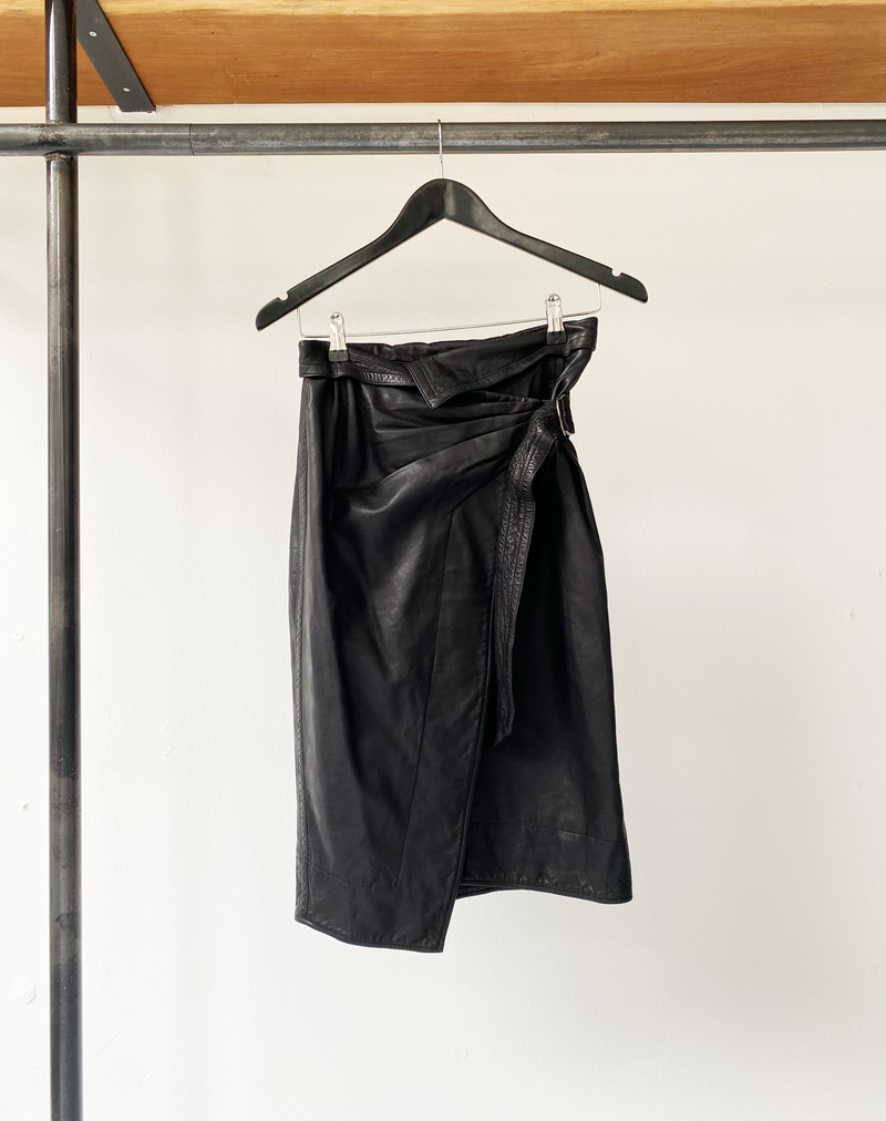 Isabel Marant Étoile leather wrap skirt size 36
