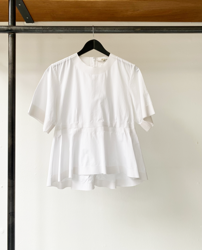 Céline white peplum top size fr42