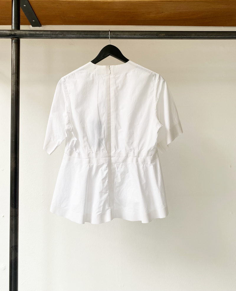 Céline white peplum top size fr42