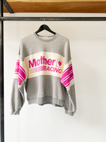 MOTHER grey-pink logo sweatshirt size M