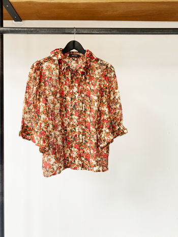 Isabel Marant silk floral pattern top size 40