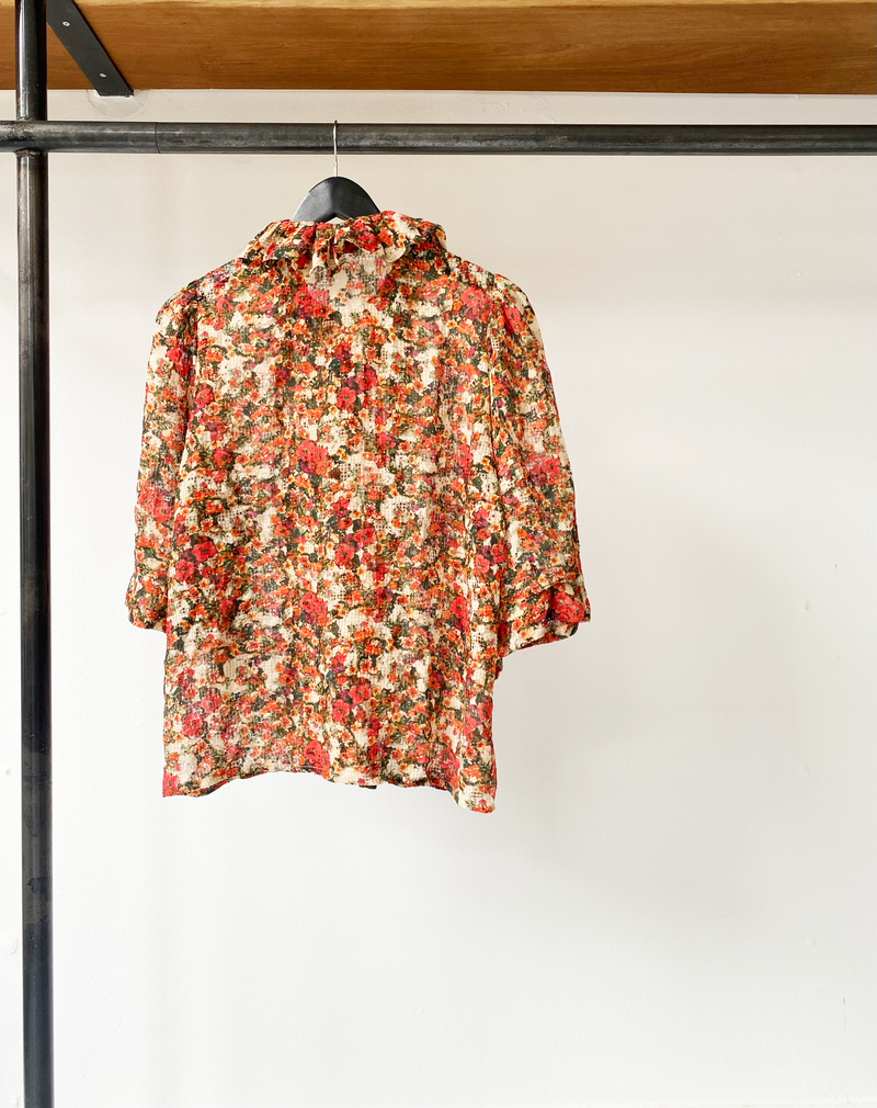 Isabel Marant silk floral pattern top size 40