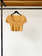 Jacquemus mustard cropped knit top size 40