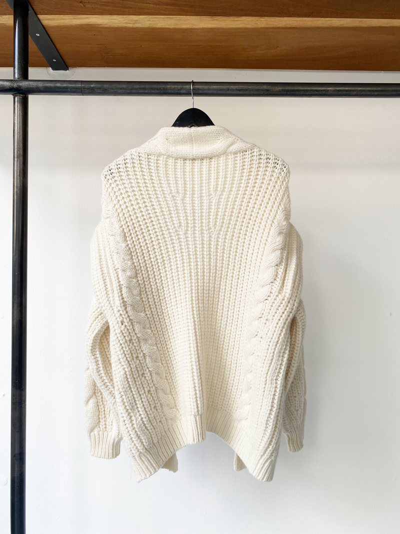 IRO wool cable knit cardigan size XS