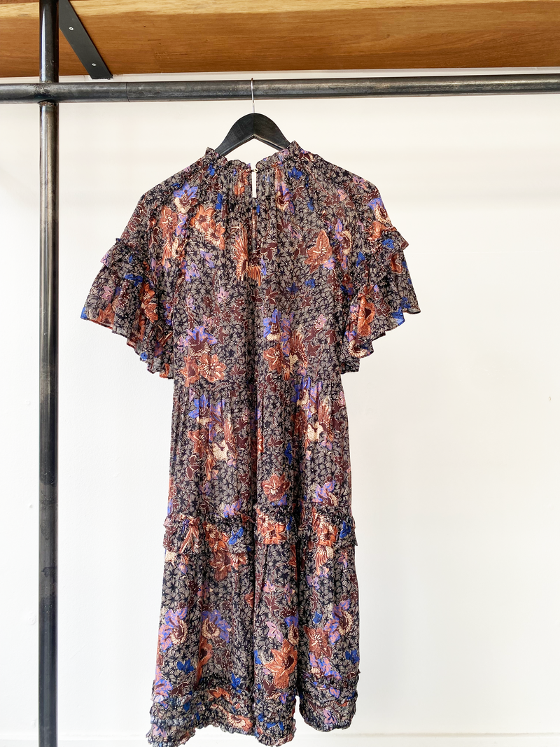 Ulla Johnson floral pattern midi dress size 8