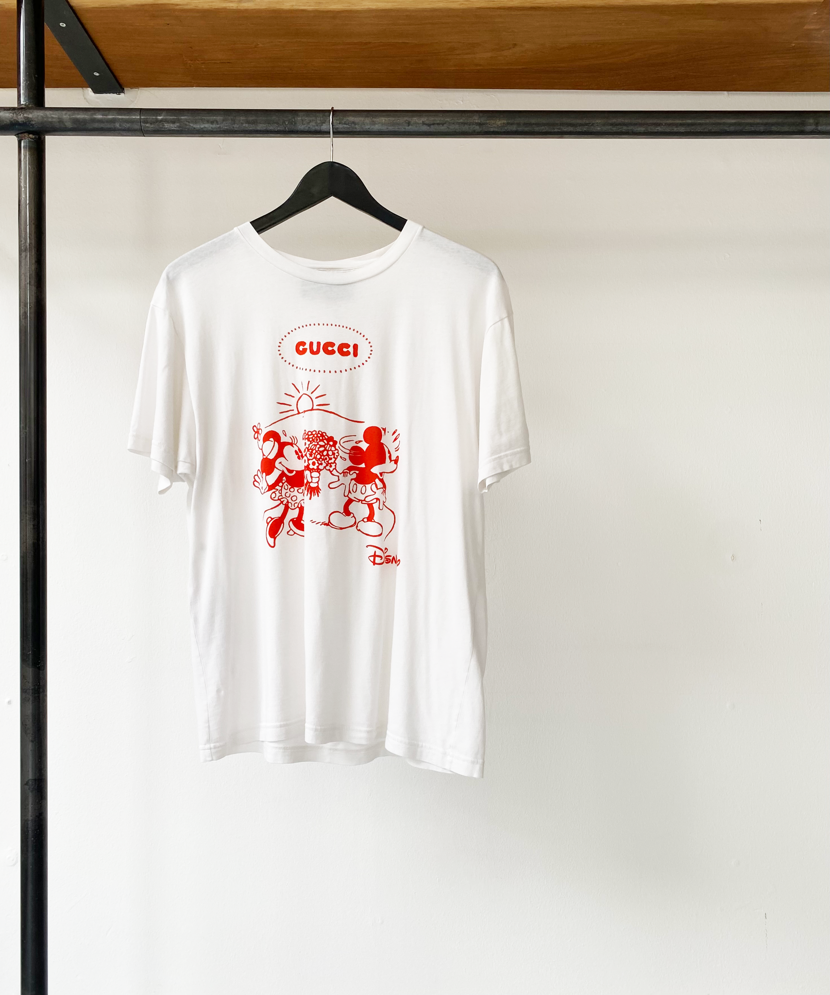 Gucci X Disney micky-minnie orange print tee size XXS