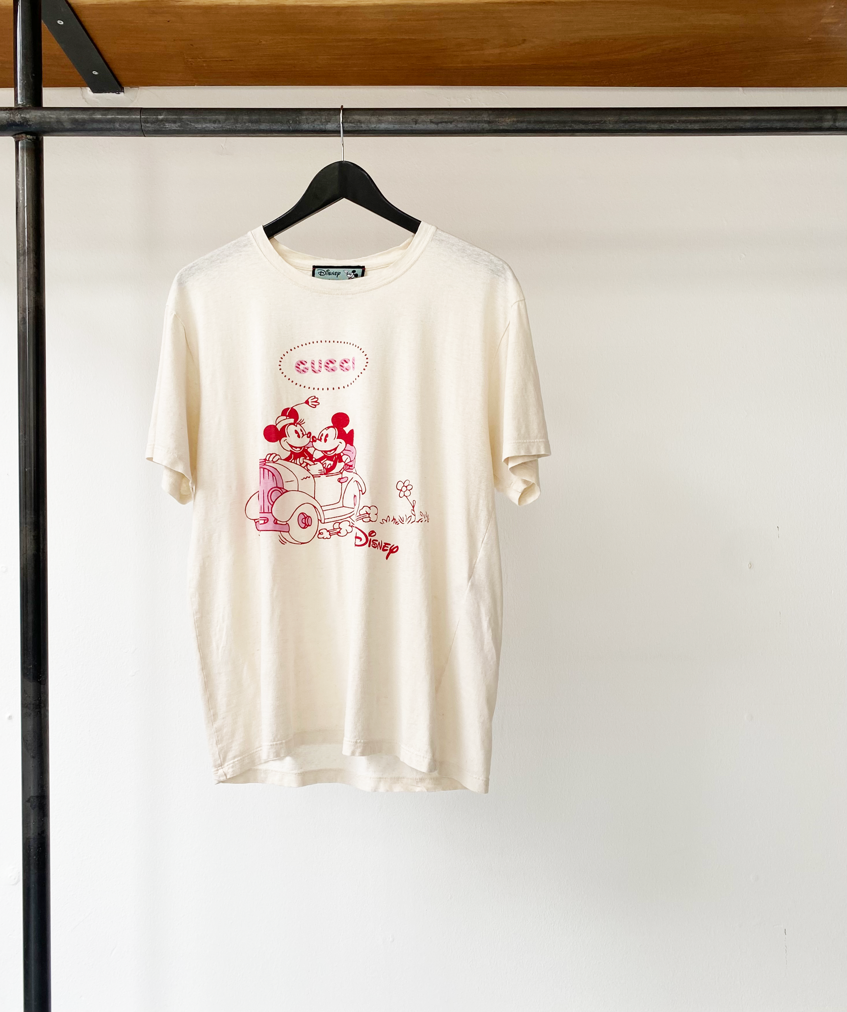 Gucci X Disney micky-minnie pink print tee size XS
