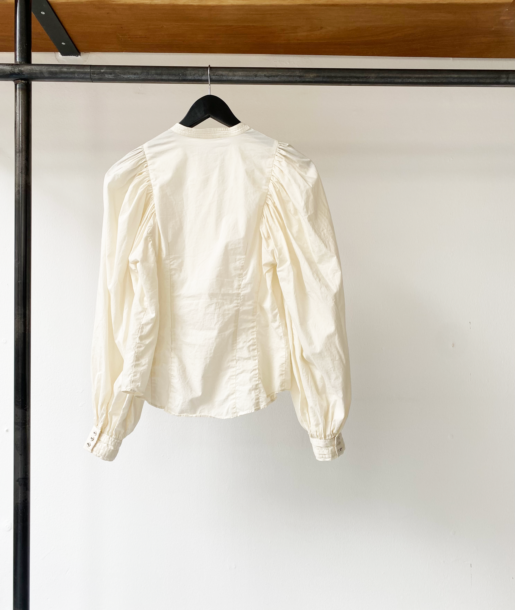 Ulla Johnson ecru puff sleeve blouse size 4