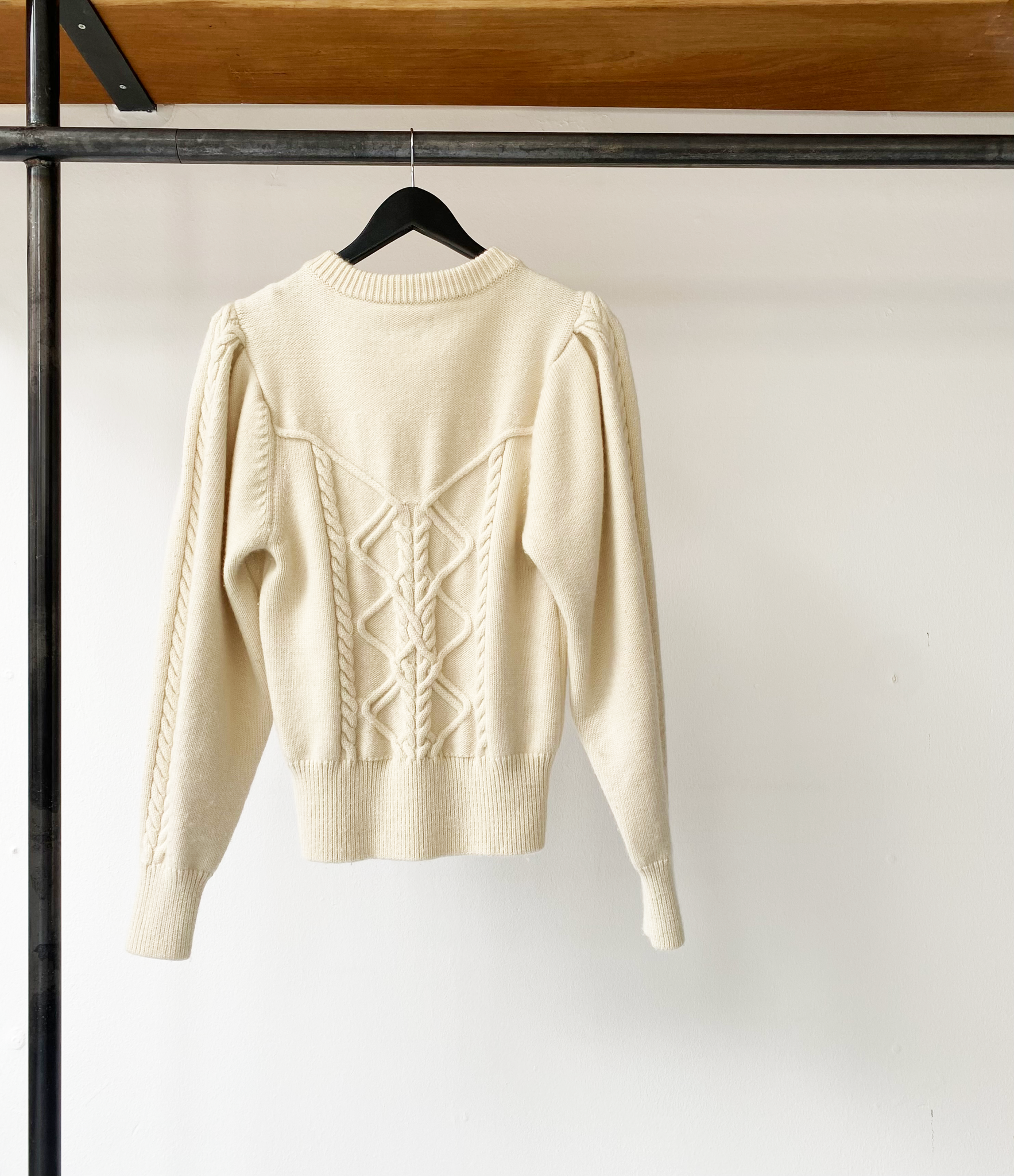 Isabel Marant off-white cable knit sweater size 38