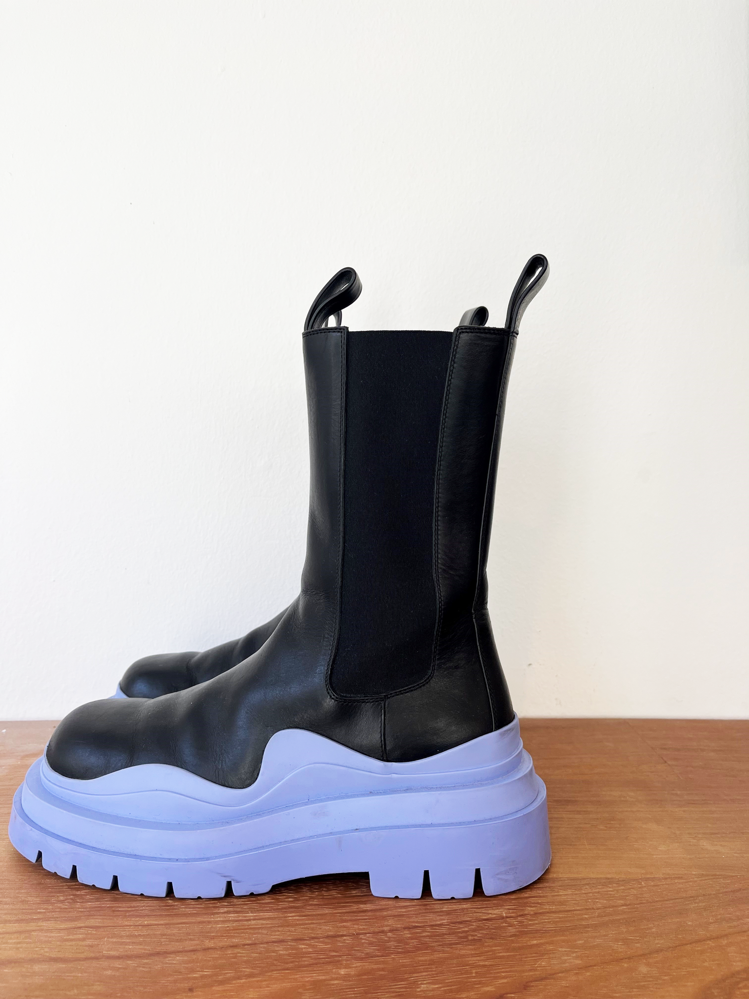 Bottega Veneta tire chelsea platform boots size 40