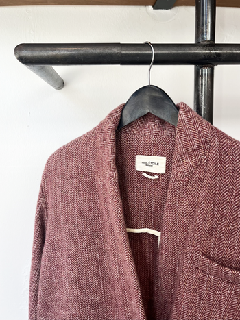 Isabel Marant Étoile pink wool fishbone coat size 36