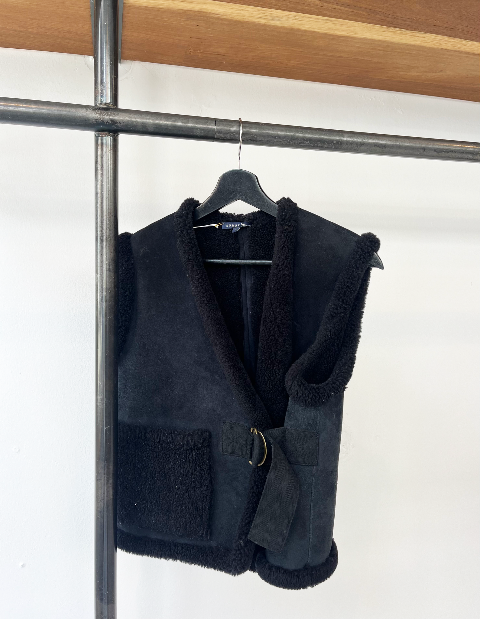 Soeur bear sheepskin jacket size 1