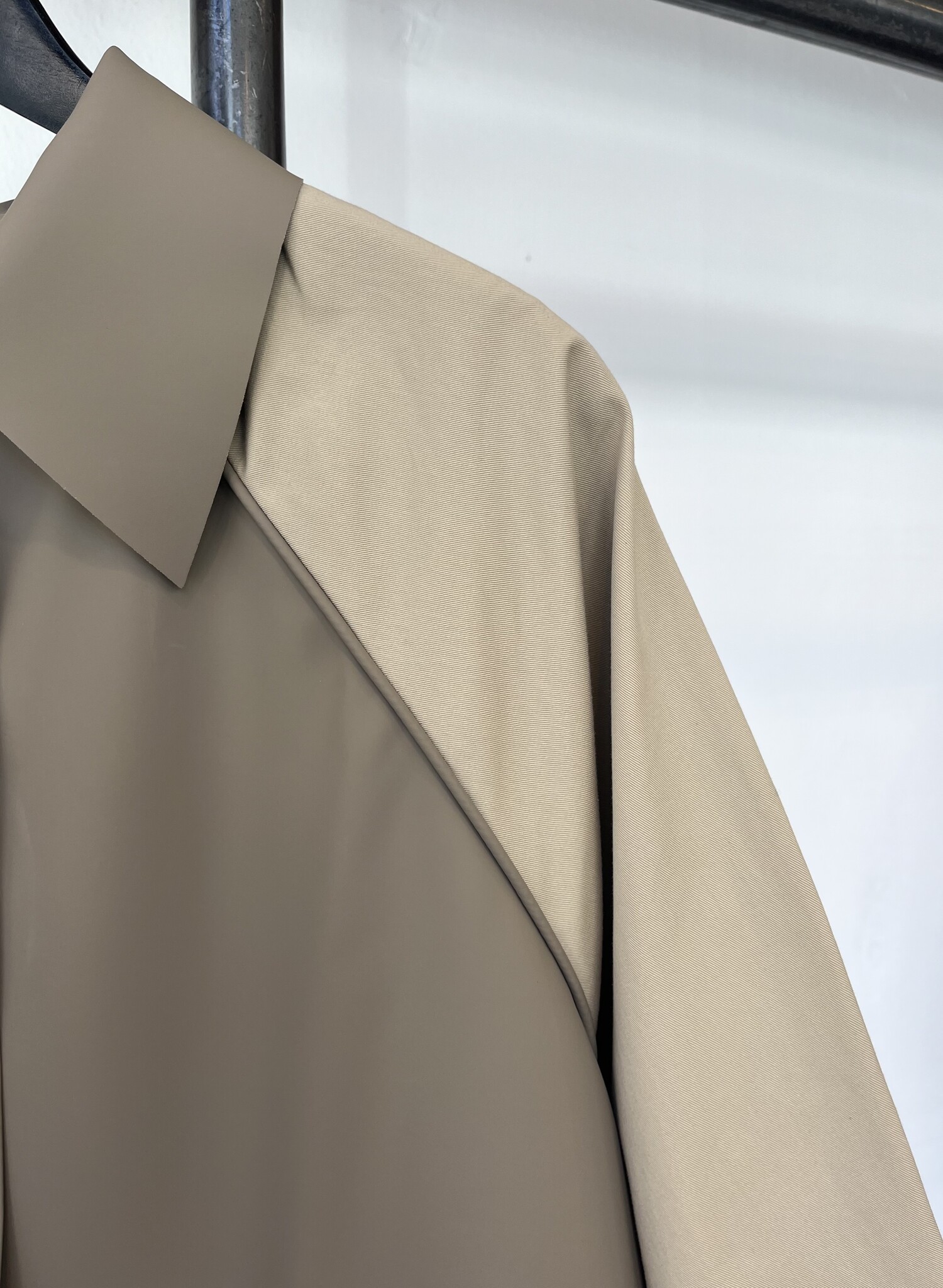 Kassl Editions mixed fabric trench coat size 36