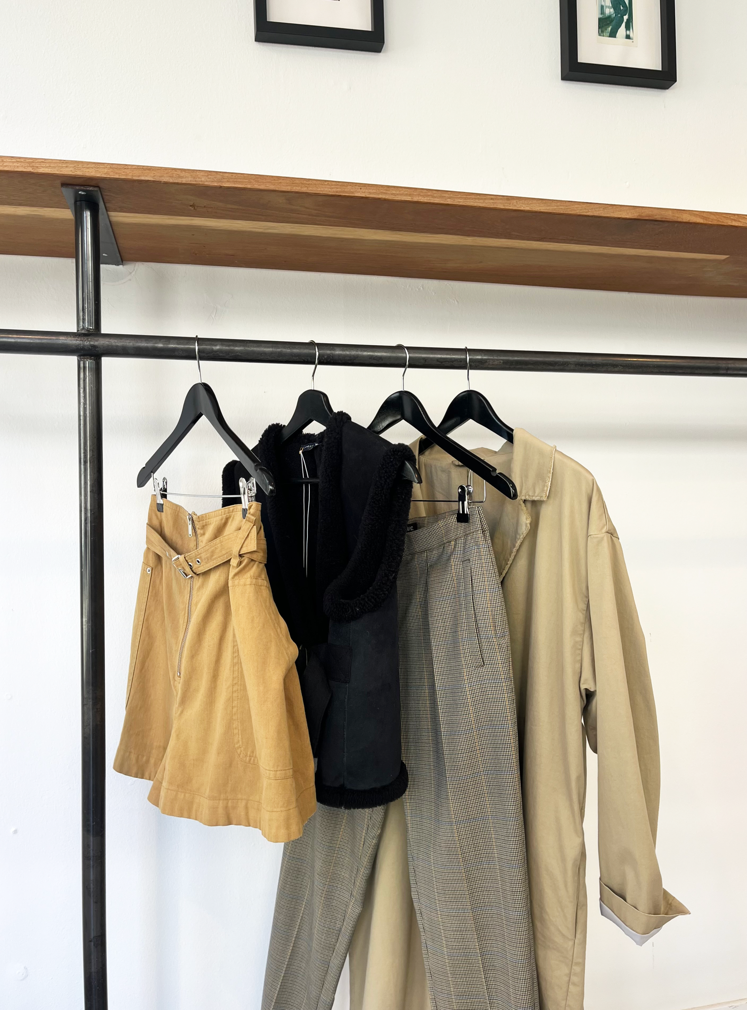 A.P.C. check tailored trousers size 34