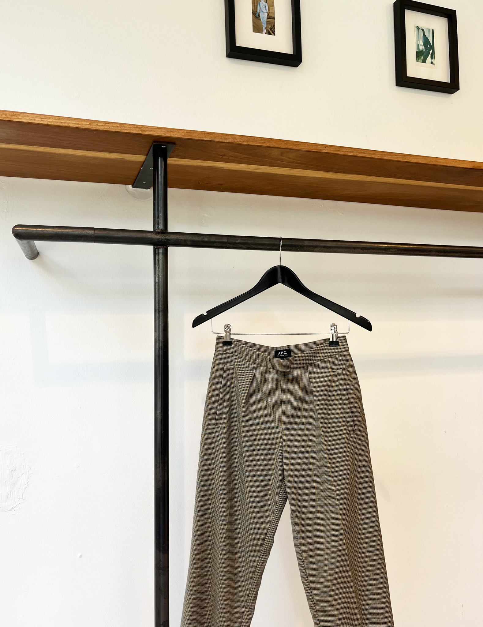 A.P.C. check tailored trousers size 34
