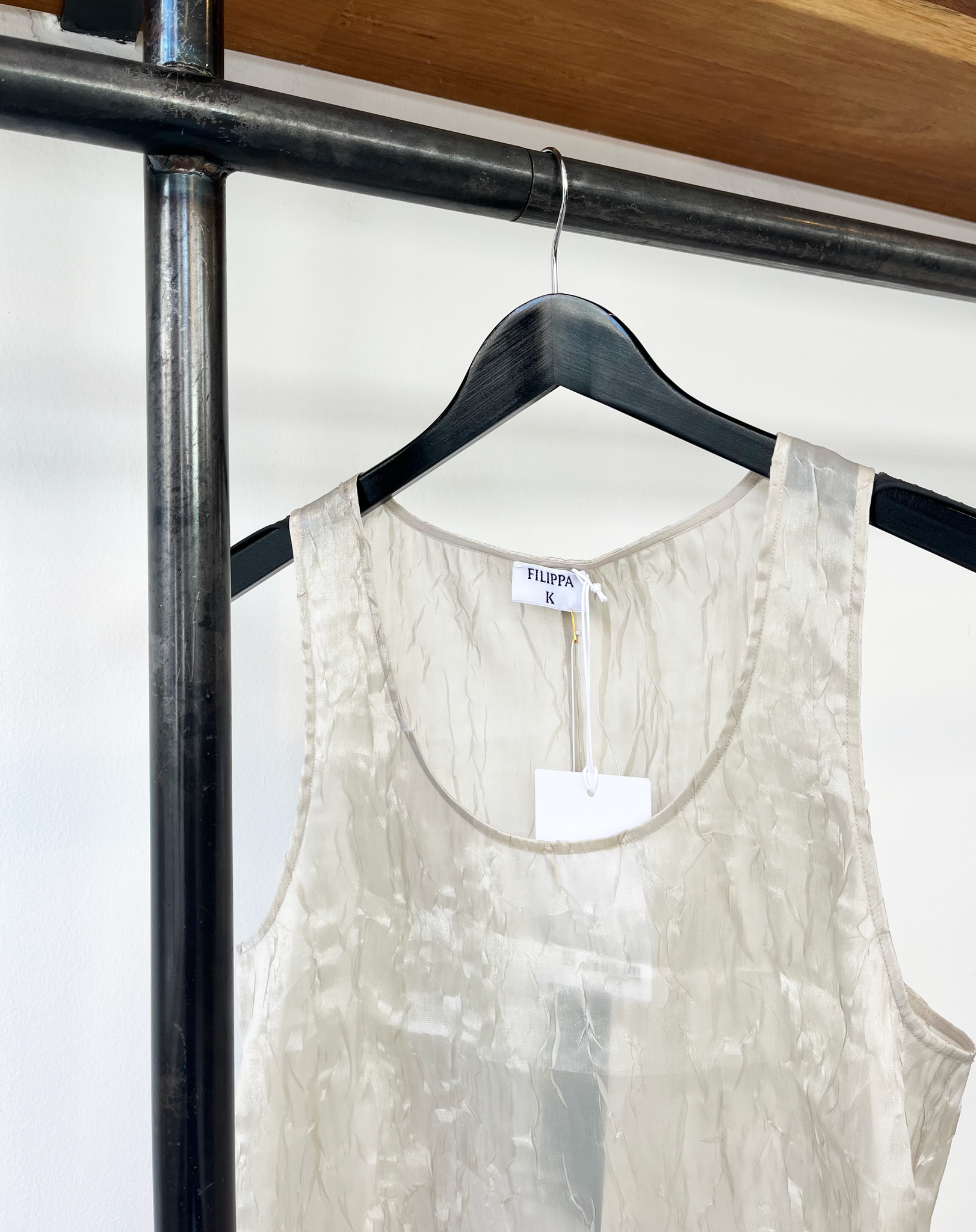Filippa K crinkled tank top size 36