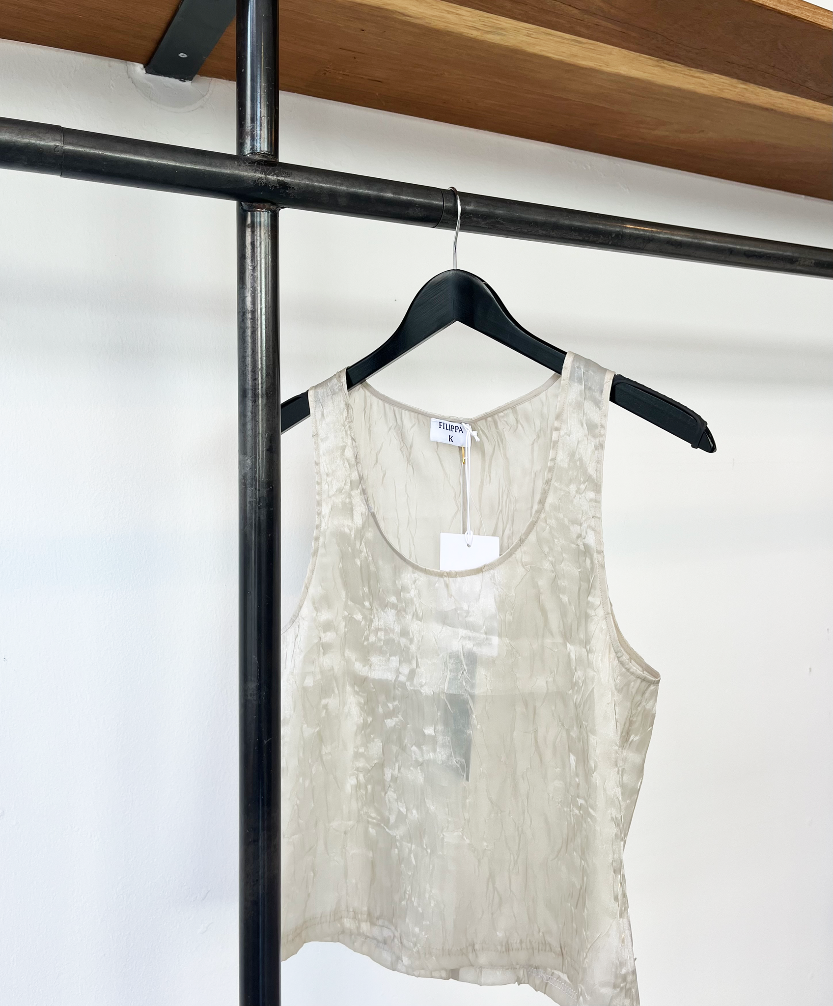 Filippa K crinkled tank top size 36