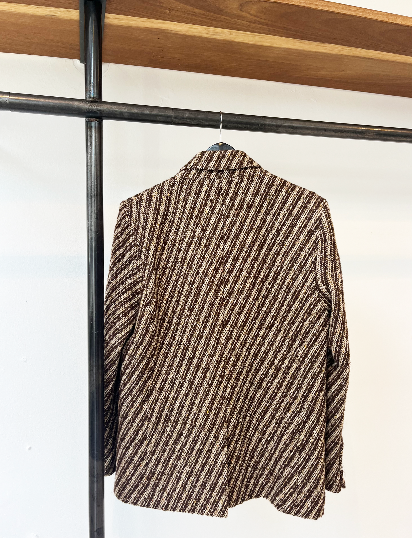 Laurence Bras striped wool blend jacket size 38