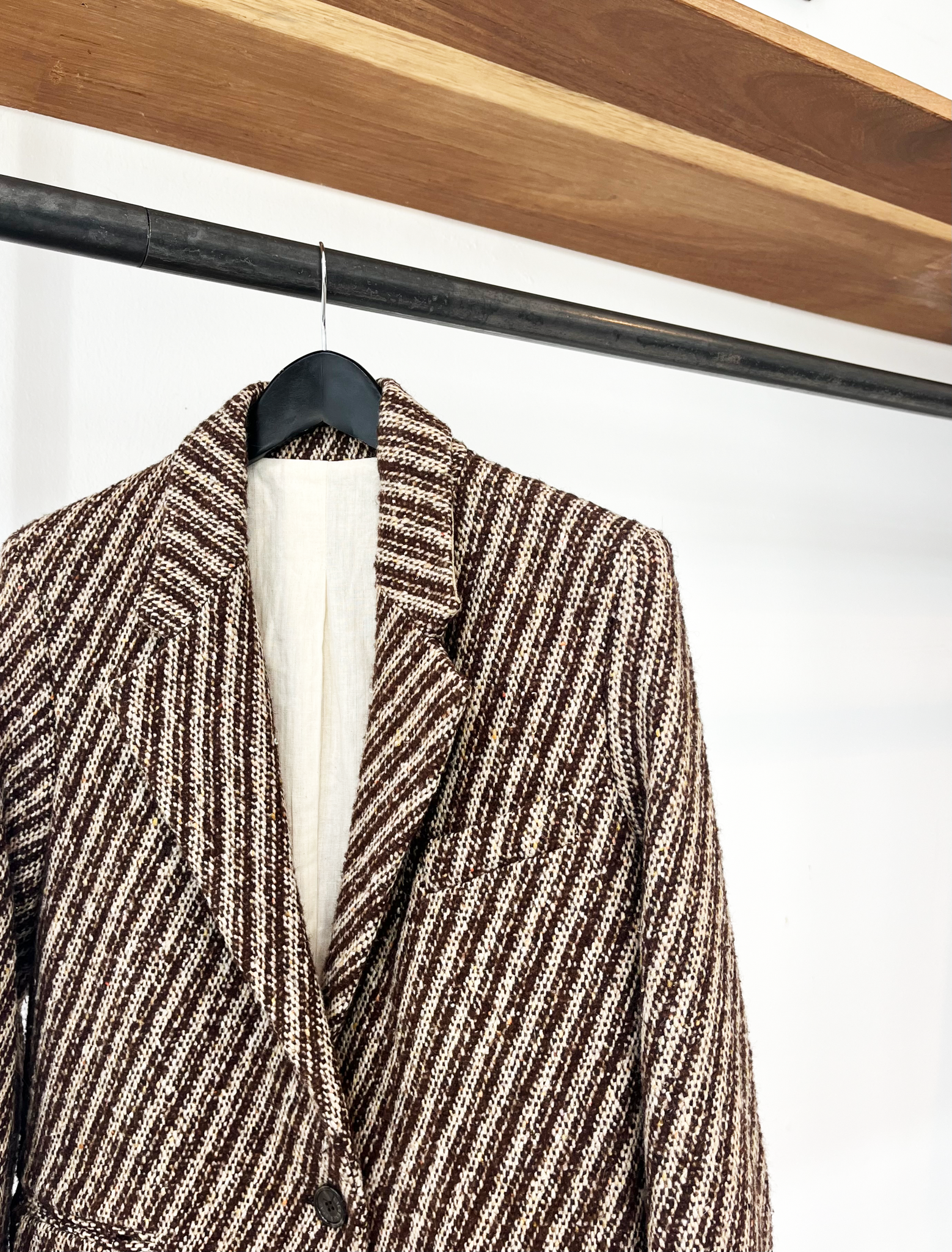 Laurence Bras striped wool blend jacket size 38