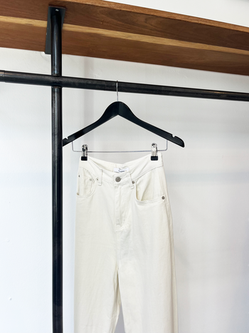 ecru cotton jeans size S