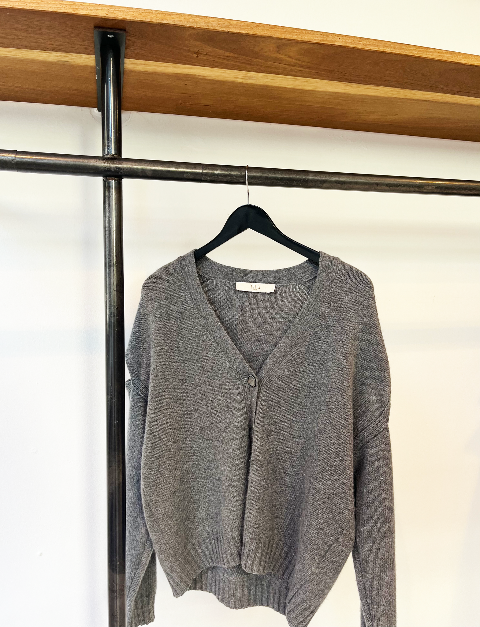 Tela9 wool cashmere cardigan size S