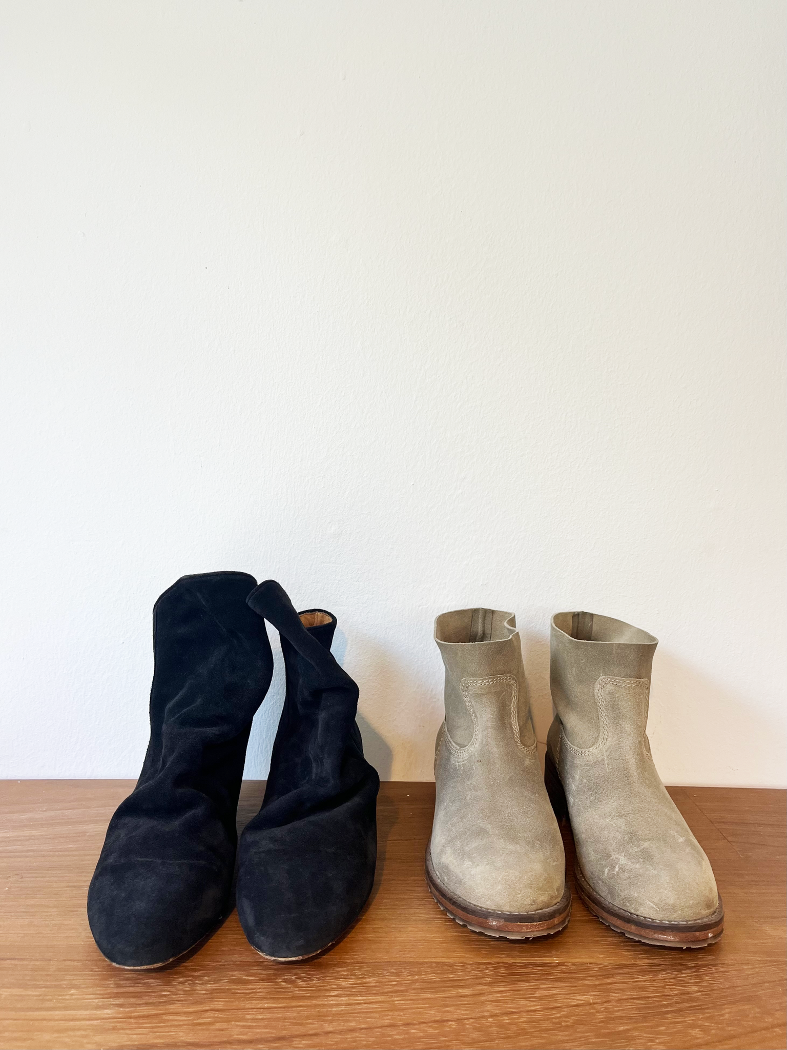 suede ankle boots size 38