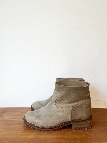 suede ankle boots size 38