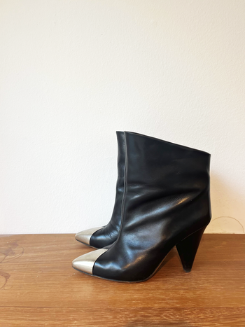 Isabel Marant lapio black leather boots size 38