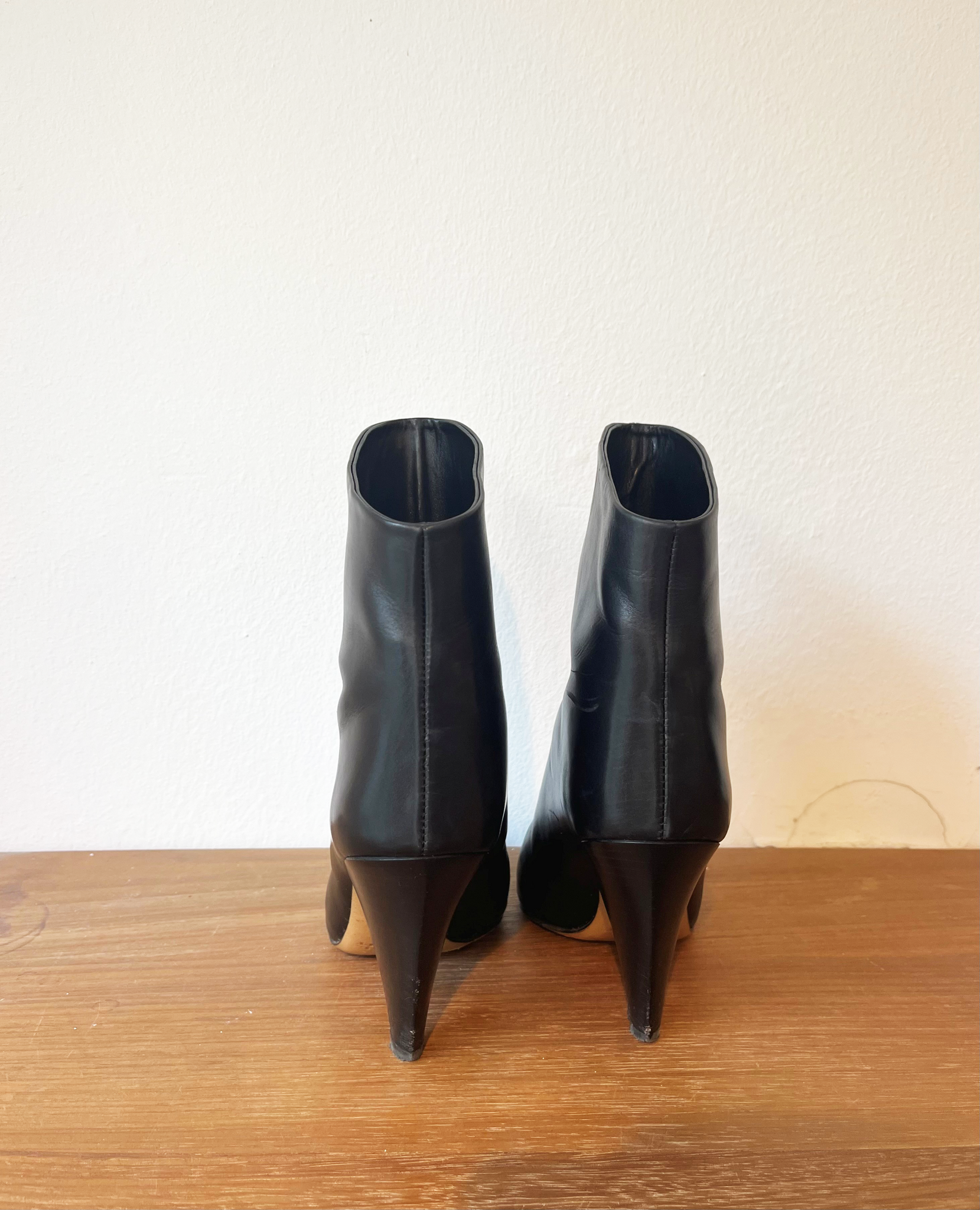 Isabel Marant lapio black leather boots size 38