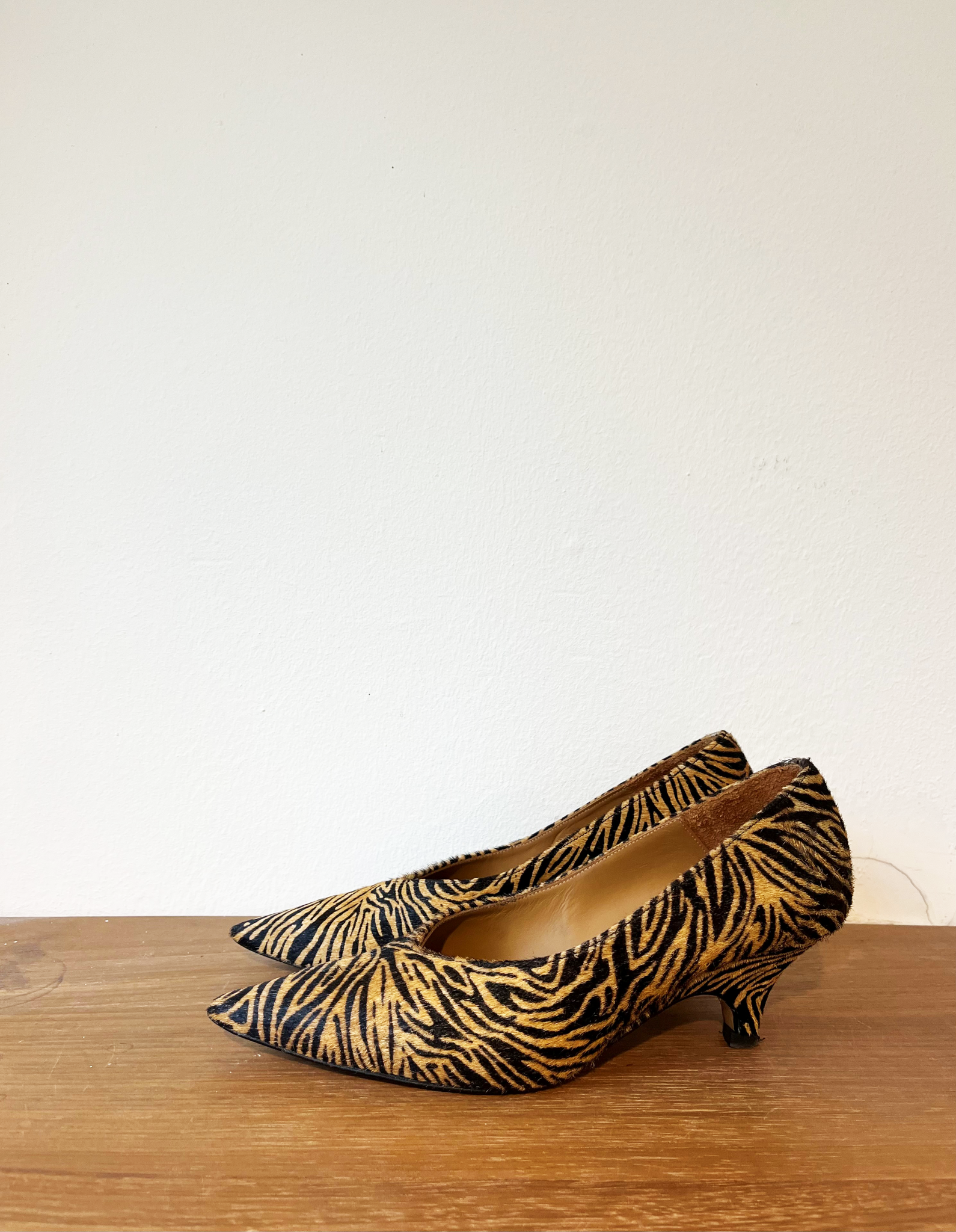 Toral ponyhair kitten heels size 38
