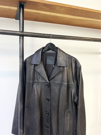 Massimo Dutti sheepskin leather jacket size M