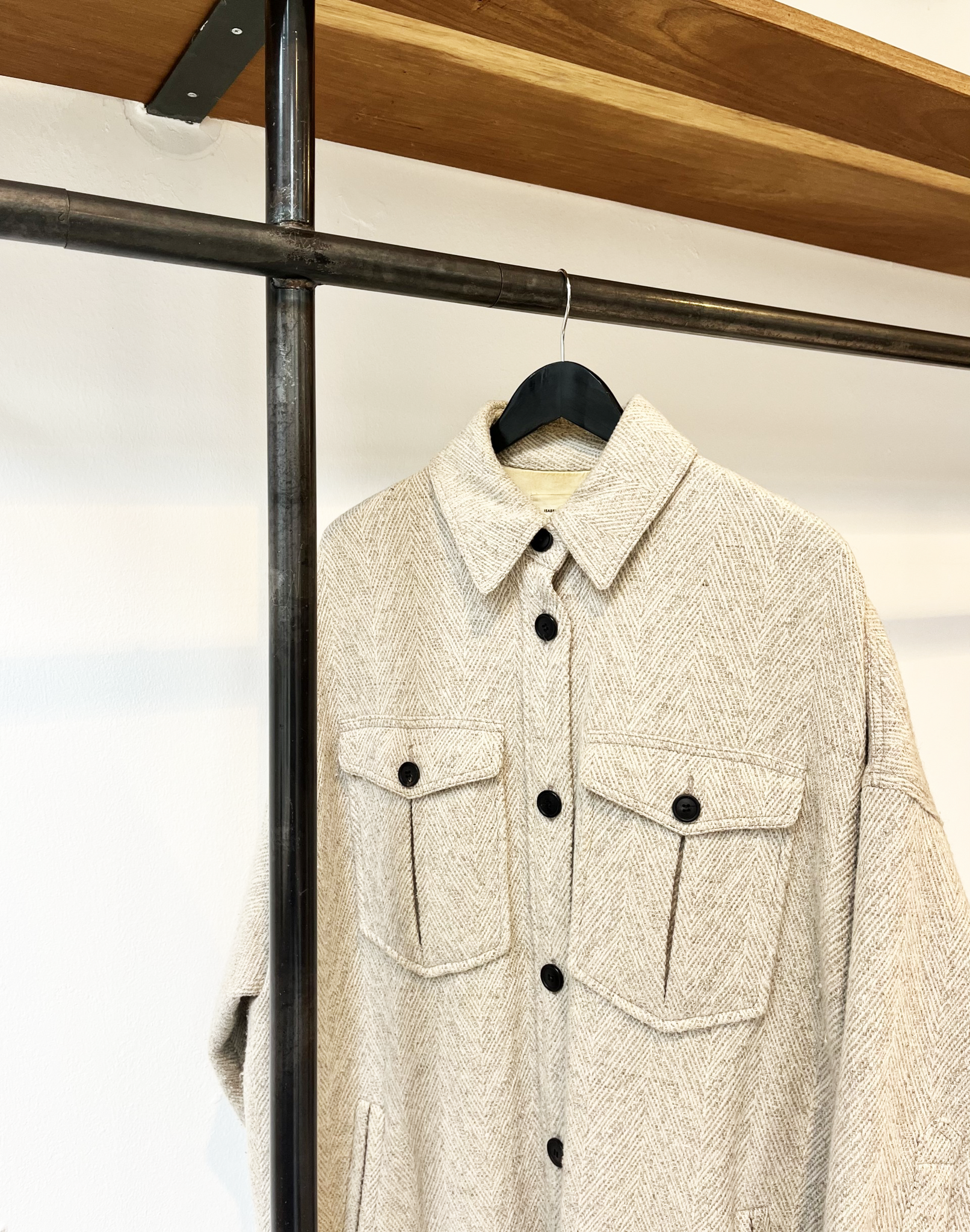 Isabel Marant Étoile wool blend ecru coat size 38