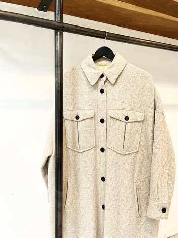 Isabel Marant Étoile wool blend ecru coat size 38