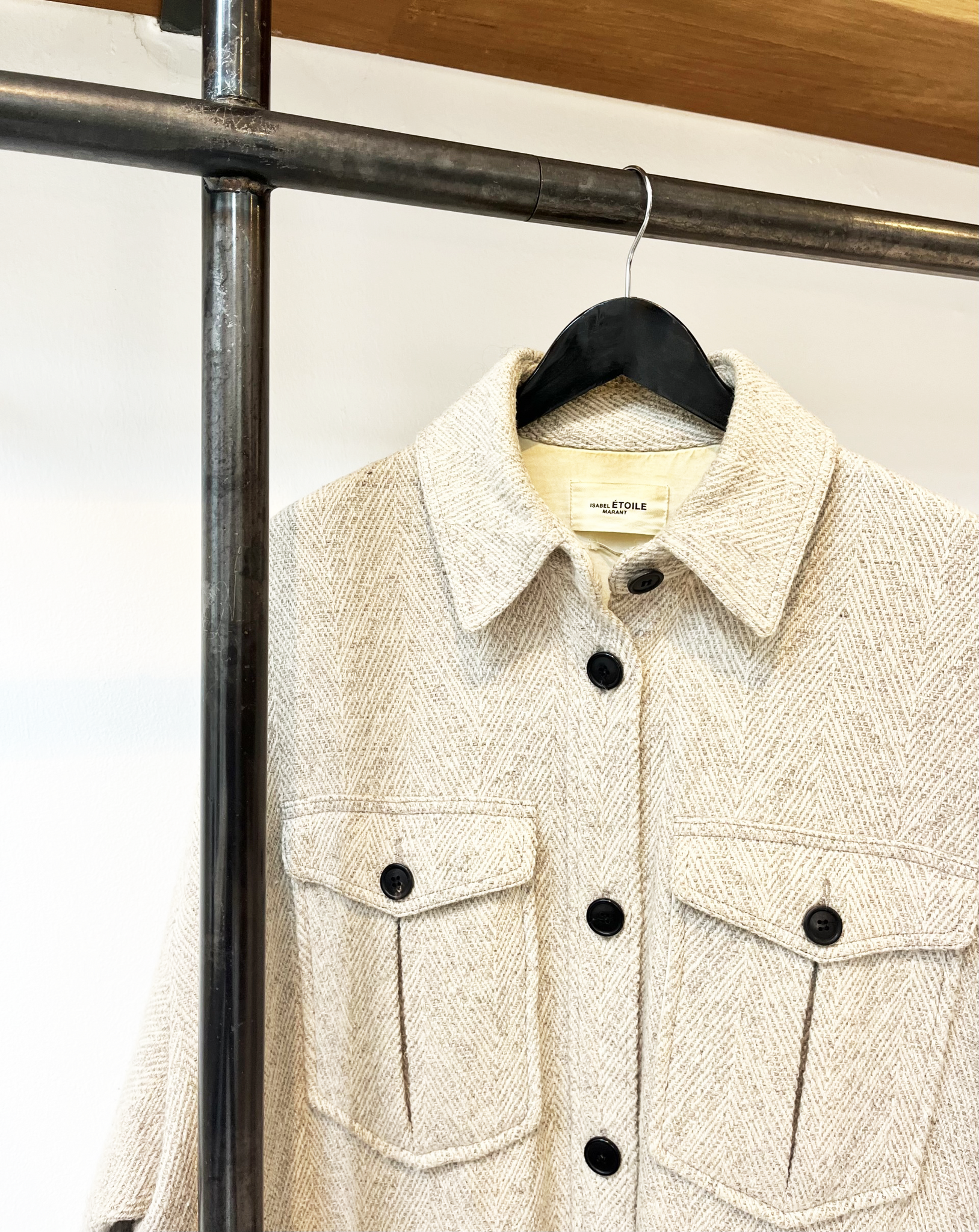 Isabel Marant Étoile wool blend ecru coat size 38