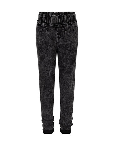 Grey Liv Paperbag Fit Black Denim Grey Liv Paperbag Fit Black Denim