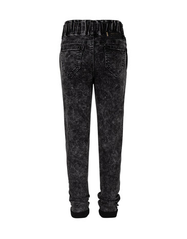 Grey Liv Paperbag Fit Black Denim Grey Liv Paperbag Fit Black Denim