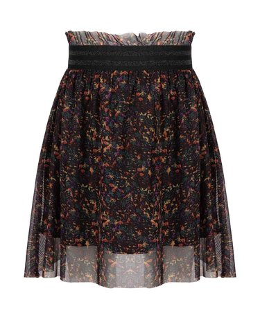 Flower Skirt Black Flower Skirt Black