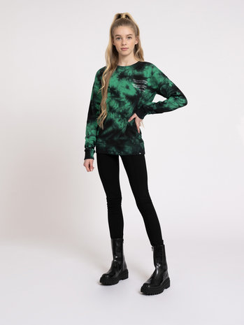 Nik and Nik Keep Tie Dye sweater Spring Green Nik and Nik Keep Tie Dye sweater Spring Green