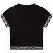 Karl Lagerfeld Karl Lagerfeld Kids T-shirt Crop Black Karl Lagerfeld Karl Lagerfeld Kids T-shirt Crop Black