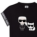 Karl Lagerfeld Karl Lagerfeld Kids T-shirt Crop Black Karl Lagerfeld Karl Lagerfeld Kids T-shirt Crop Black