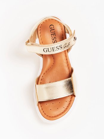Guess GUESS Barbara sandalen metallic Goud Guess GUESS Barbara sandalen metallic Goud