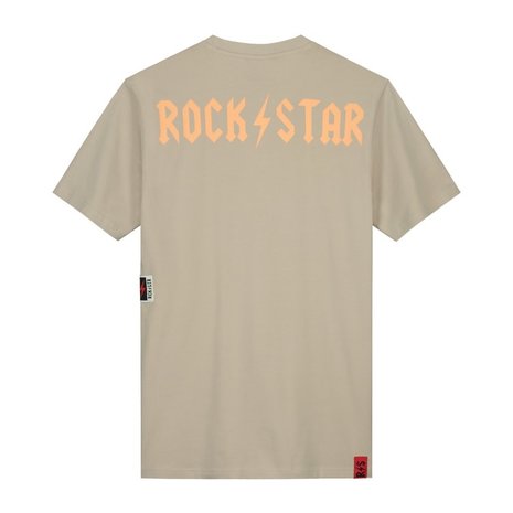 Rockstar ROCKSTAR Tee Beige Sand Rockstar ROCKSTAR Tee Beige Sand