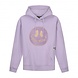 Rockstar ROCKSTAR Smiley Drop Shoulder Hoody Light Purple Rockstar ROCKSTAR Smiley Drop Shoulder Hoody Light Purple